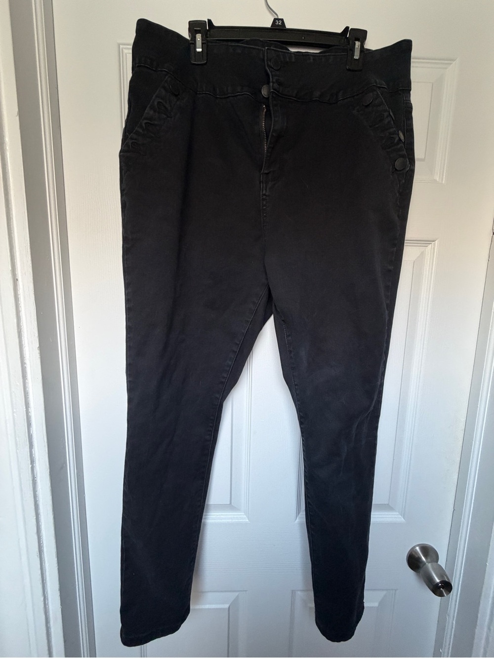 City Chic Black Skinny Jeans — High Rise Slim Fit